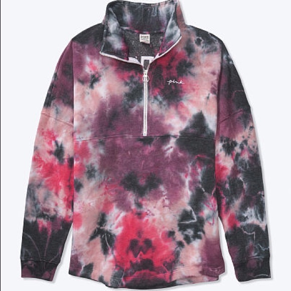 FOR MY BFF💗VS PINK PURPLE & PINK TIE DYE CREW - Picture 5 of 7